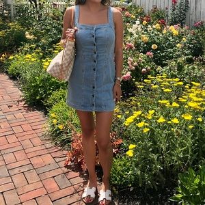 Bloomingdales small denim mini dress- perfect condition